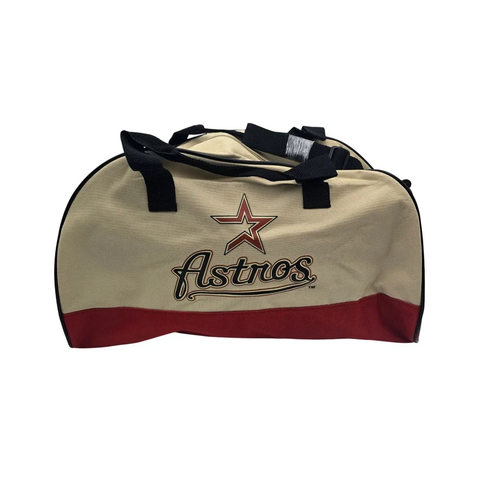 Houston Astros‎ 45th Anniversary Duffel Bag Tan Red 1962-2006 Kroger Promo MLB